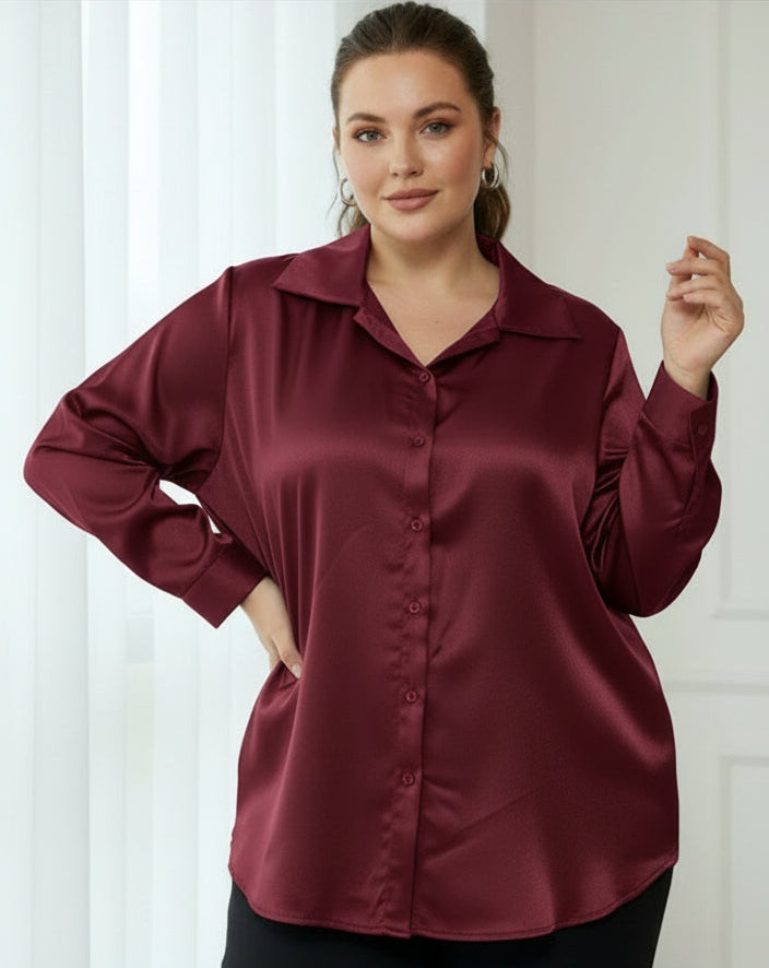 Chemise satinée