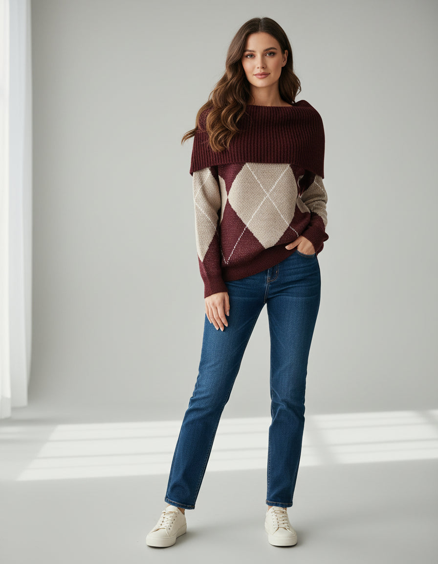 Pull tendance col bardot