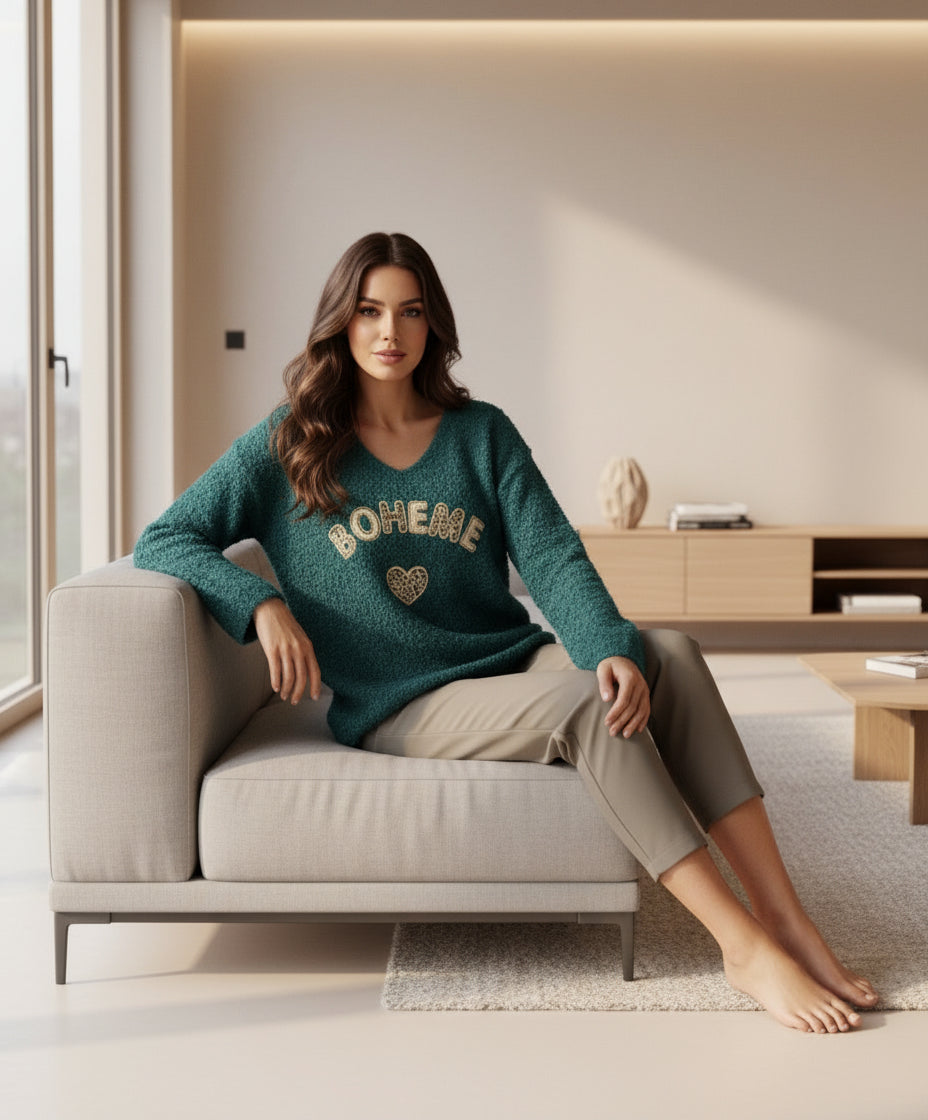 Pull Bohème tout doux