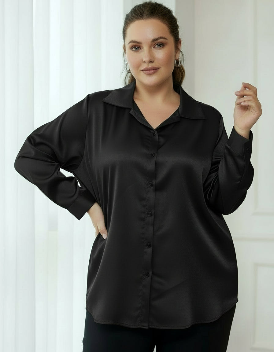 Chemise satinée