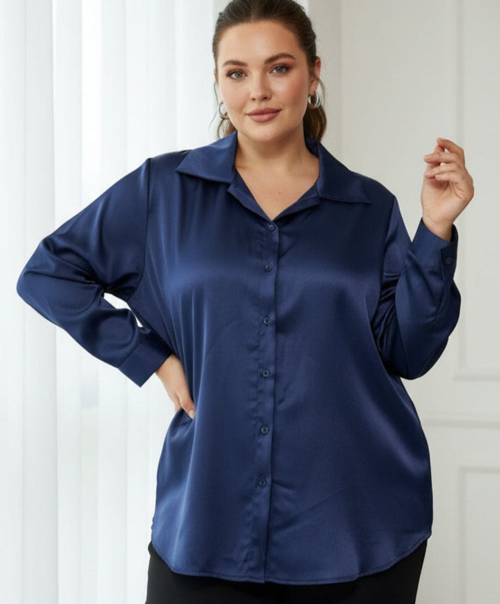 Chemise satinée